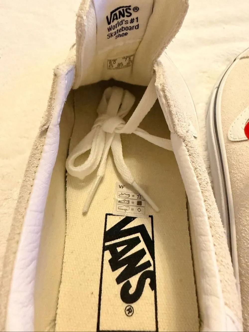 Vans Skate Low White Suede Sneakers Women’s 7.5 Men’s 6 NWTs